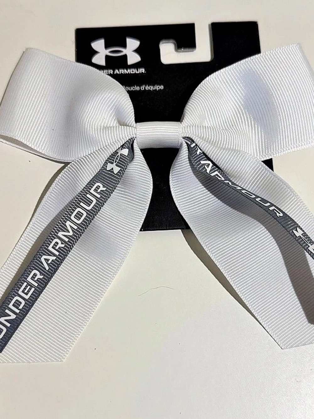 Under Armour Team Bow Hair Tie White Hair Bow NWT